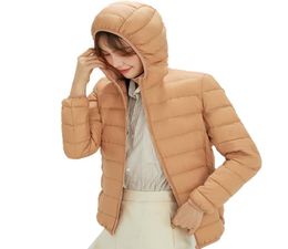 New Woman 90 White Duck Down Giacca con cappuccio con cappuccio Ultra Light Caldo Parkas Portable Outwear Portante Outwear di buona qualità7481590