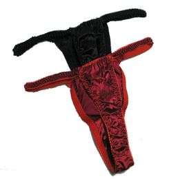 Thong Lot 2 Pairs 100 Soft Silk Brief Women039s GStrings Panties Sexy Underwear US S M L XL XXL6739143