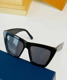 Fashion Brand Cat Eye Sunglasses Z1723W Womens Black Frame Temples Embedded Metal Printing Mens Ladies Casual Shopping Glasses4794765