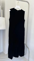 Party Dresses Silk Velvet Dress Casual Fashion 2024 Summer 0412