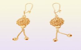 Jewellery sets 18K Ethiopian Gold Arabia Necklace Pendant Earring for women indian dubai African wedding Party bridal gifts set6815222