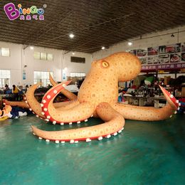 Factory direct supply of ocean yellow octopus gas model, outdoor activity gas model octopus in shopping malls