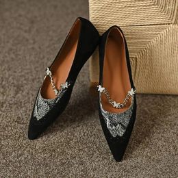 Casual Shoes Soft Sheepskin Genuine Leather Girls Female Flat Heel Flats Square Toe Spring Fashion Easy To Walk Women