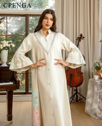 Ethnic Clothing 2024 Middle East Embroidery Muslim Abaya Dress For Women Arab Female Evening Party Jalabiya Islam Turkey Patchwork Robe