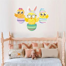 Wall Stickers A Set Of Easter Self-adhesive Removable Decorative Sticker Decals Wallpaper Home Decor