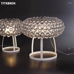 Table Lamps Modern Foscarini Caboche Ball Lamp Glass Shade Acrylic Desk Lighting Classic Design Indoor Bedroom Foyer El R7S Fixture