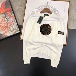 Brand Designer Classic Solid Color Pullover Pullover Magione Crewneck Sliose con maniche lunghe per uomini e donne accoppiano la stessa High Street