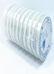 10Rollslot White Stretch Elastic Cords Beading Wire For DIY Craft Jewelry Findings Components WS384112960