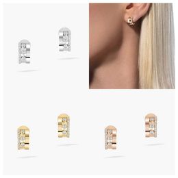 Stud French Fashion Jewelry S925 Sterling Silver Earrings Personalized Trendy Jewelry Womens Earrings Holiday Gift Q240517