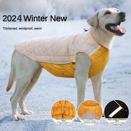 Dog Apparel 2024 Clothes Winter Thickened Fighting Warm Pet Clothing Reflective