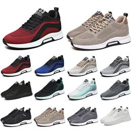 Style28 GAI Men Running Shoes Designer Sneaker Fashion Black Khaki Grey White Red Blue Sand Man Breathable Outdoor Trainers Sports Sneakers 40-45