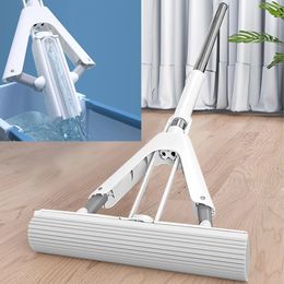 Sponge Mop Squeeze Selfdraining Wood Floor Tiles Spin Household Cleaning Tools to clean walls and ceilings 240510