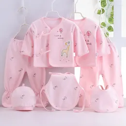 Clothing Sets Spring Autumn Baby Boy Girl Stuff Cartoon Cute Print Cotton Long Sleeve Tops Pants Infant Clothes Born Set BC1792