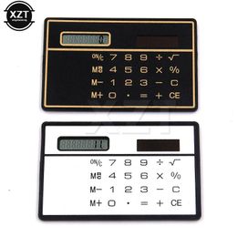 8 Digit Ultra Thin Solar Power Calculator with Touch Screen Credit Card Design Portable Mini for Business School 240430