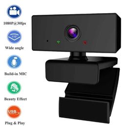 Webcams 1080p network camera USB network camera USB live streaming driver free laptop network camera with microphone speaker J240518