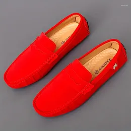 Casual Shoes Spring Female British Style College Men Loafers Genuine Leather Fashion Women Bare Bottom Boats