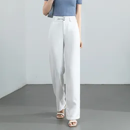 Women's Jeans 2024 Women Summer Thin Soft Material Denim Wide-legged Loose Flat Black White Grey Light Blue Pants Oversize S To 4XL