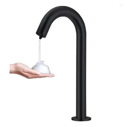 Liquid Soap Dispenser Custom Made Deck Mounted Faucet Type Sensor Chrome MaBlack Touch-free Foam