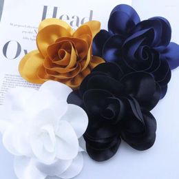 Brooches Fashion Large Fabric Flower Brooch Jewellery Gifts Handmade French Pin Corsage Exaggerate Personality Badge Suit