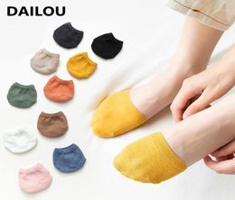 2PairsLot Kawaii Women Forefoot Socks Candy Colour High Heels Invisible Half Palm Socks Cute Trend Funny Breathable Cotton14589867