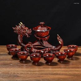 Teaware Sets 2024 High-grade Dragon Tea Set Chinese Ceramics Teapot And Cup Travel For Holiday Gifts