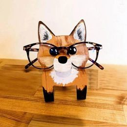 Sunglasses Frames Solid Wooden Smooth Pig Penguin Dog Eyeglass Eyewear Display Holder Anti-break Glasses Retail Store