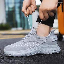 Casual Shoes Fashion Men's High Quality Mesh Breathable Sneakers Men Soft Sole Vulcanised For Zapatos De Hombre 2024