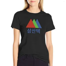 Women's Polos Start-Up - SAMSAN TECH (Hangul) T-Shirt Graphics T Shirt Summer Tops Women