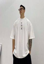Men039s TShirts 2022 Korean Style Tshirt For Men Fitness Loose Print Short Sleeve Man Casual Oversize Cotton Tees Male Street4497469