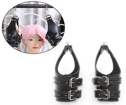 Leather Hand s Adult Games Bdsm Fetish Hand Bondage Suspension Slave Restraints Harness Wrist Ankle s Sex Toys For Couple Y1907164683887