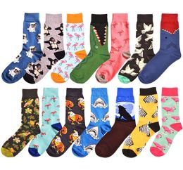 Mens socks Women animal alien Chilli Moustache sloths Novelty Sock combed cotton funny Socks Men039s big size crew socks 2pcs1p1065546