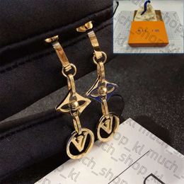 New Clover Chain Earrings Designer Jewellery Women Boutique Charm Earrings Designer Brand Correct Logo Luxury Birthday Gift Louiseviution Earrings With Box 434