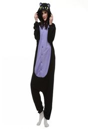 Japan Anime Cosplay Pyjamas Animal Midnight Cat Kitty Night Black Cat Kitten Kigu Cosplay Costume Unisex Adult Onesie Sleepwear Ca6899707