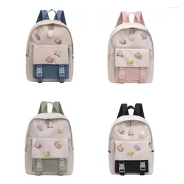 School Bags Harajuku Bookbag Nylon Backpack Laptop Travel Daypack For Teen Girl College Large Capacity Student Schoolbag