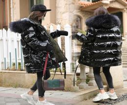 Big Real Raccoon Fur Collar Hooded 90 White Duck Down Jacket Women Thick Warm Long Winter Coat Women Female Puffer Jacket SH190917344983