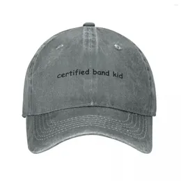 Berets Certified Band Kid Baseball Caps Fashion Denim Fabric Hats Outdoor Adjustable Casquette Streetwear Cowboy Hat Men Women