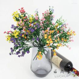 Decorative Flowers 1 PCS Beautiful Artificial Small Flower Silk Plant Home Decoration Gift F64