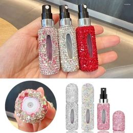 Storage Bottles 5ml Mini Perfume Refill Bottle Sub-Bottling Glitter Diamond Fine Mist Spray Refillable Cosmetic Containers Atomizer