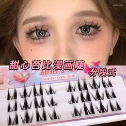 False Eyelashes Manga Lashes 5 Pairs Natural Long Cosplay Cross Black Eye Eyelash Extension Makeup Tools