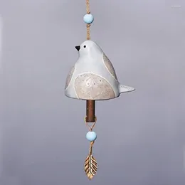 Decorative Figurines Easy Use Exquisite Craftsmanship Bell For Wall Window Hand Painted Bird Resin Craft Wind Chime Hanging Ornaments Car