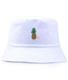 Men Women Pineapple Bucket Hat Hip Hop Fisherman Panama Hats Embroidery Cotton Outdoor Summer Casual Swag Bob Visor Cap Wide Brim7798035