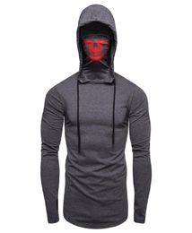 EBAIHUI Mask Skull Hoodie Men Sweatshirt Hood Streetwear Men Clothing Motorcycle Face Pullover Long Sleeve Hooded Blouse Sweatshi7549576