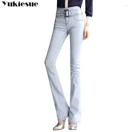 Women's Jeans Autumn Winter Push Up Clothes Jean With High Waist Denim Pants Womens Female Boyfriend Wide Leg For Women Woman