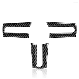 Window Stickers Carbon Fiber Car Steering Wheel Cover Sticker Trim For 2005 2006 2007 2008 2009 Interior Accessories