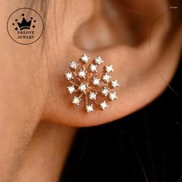 Stud Earrings DRlove Ly-designed Rose Gold Color For Women Ear Piercing Romantic Bride Wedding Accessories Gift Statement Jewelry