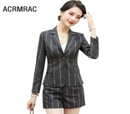 Women suits spring stripe Long sleeve blazers pants Office Lady Formal Work clothes women pants suits woman set 180657713571377288