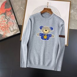 デザイナーセーターメンズセーターレター刺繍長袖Tシャツラウンドネックカシミアパーカールースカジュアルプルオーバージャケット男性女性スウェットシャツ