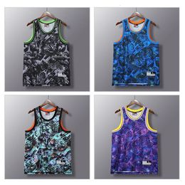 Summer Men Gyms Mesh Tank Tops Fitness Workout Joggers Sleeveless T-Shirt Breathable Basketball Training Shirt Sports Trend Vest 240511