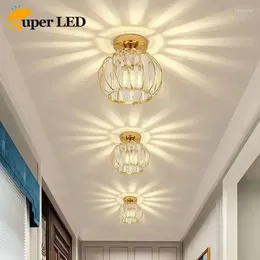 Ceiling Lights Luxury Hallway Corridor Lamp Lighting Fixtures Crystal Flush Mount Modern Design Chandelier