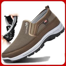 Casual Shoes Men's Loafers Sneakers Mesh Breathable Retro Driving Slip-on Vulcanized Soft Soles Non-slip Solid Color